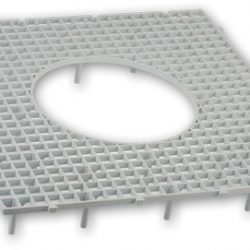 YUVALIKLI KÜMES YER IZGARA GRİ 50X50