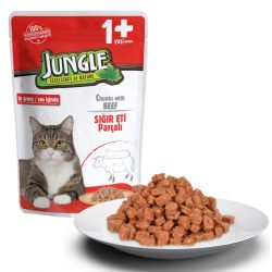 Jungle Kedi Biftekli 100 g Pouch