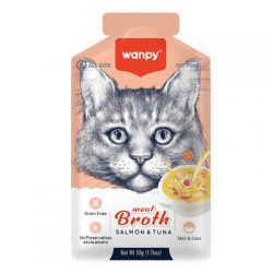 WanpyYeniWanpy Kediler için Somon & Ton Balığı Eti Çorbası 50g