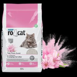 RoCat Bebek Pudrası Kokulu Topaklanan Kedi Kumu 10 lt