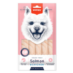 Wanpy Somonlu&Tavuklu 12'li Krema Köpek Ödülü 5x14g