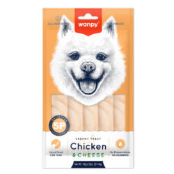 Wanpy Tavuklu&Peynirli 12'li Krema Köpek Ödülü 5x14g